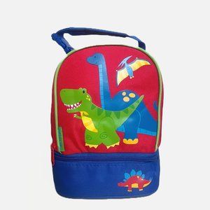 Stephen Joseph Kids Red Dino Embroidered Lunch Bag